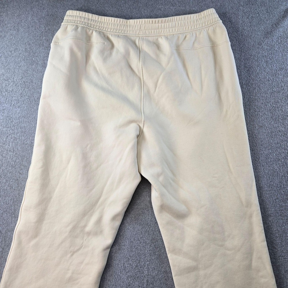 Lululemon Sweatpants Womens 16 White Relaxed Drawstring Pockets Fleece Yoga - Picture 12 of 16